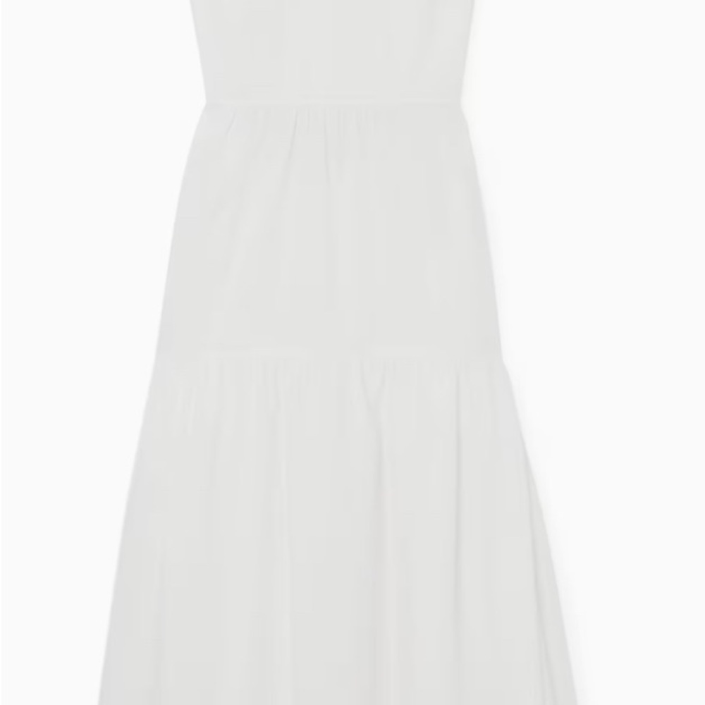 Women’s White Tiered Maxi Dress